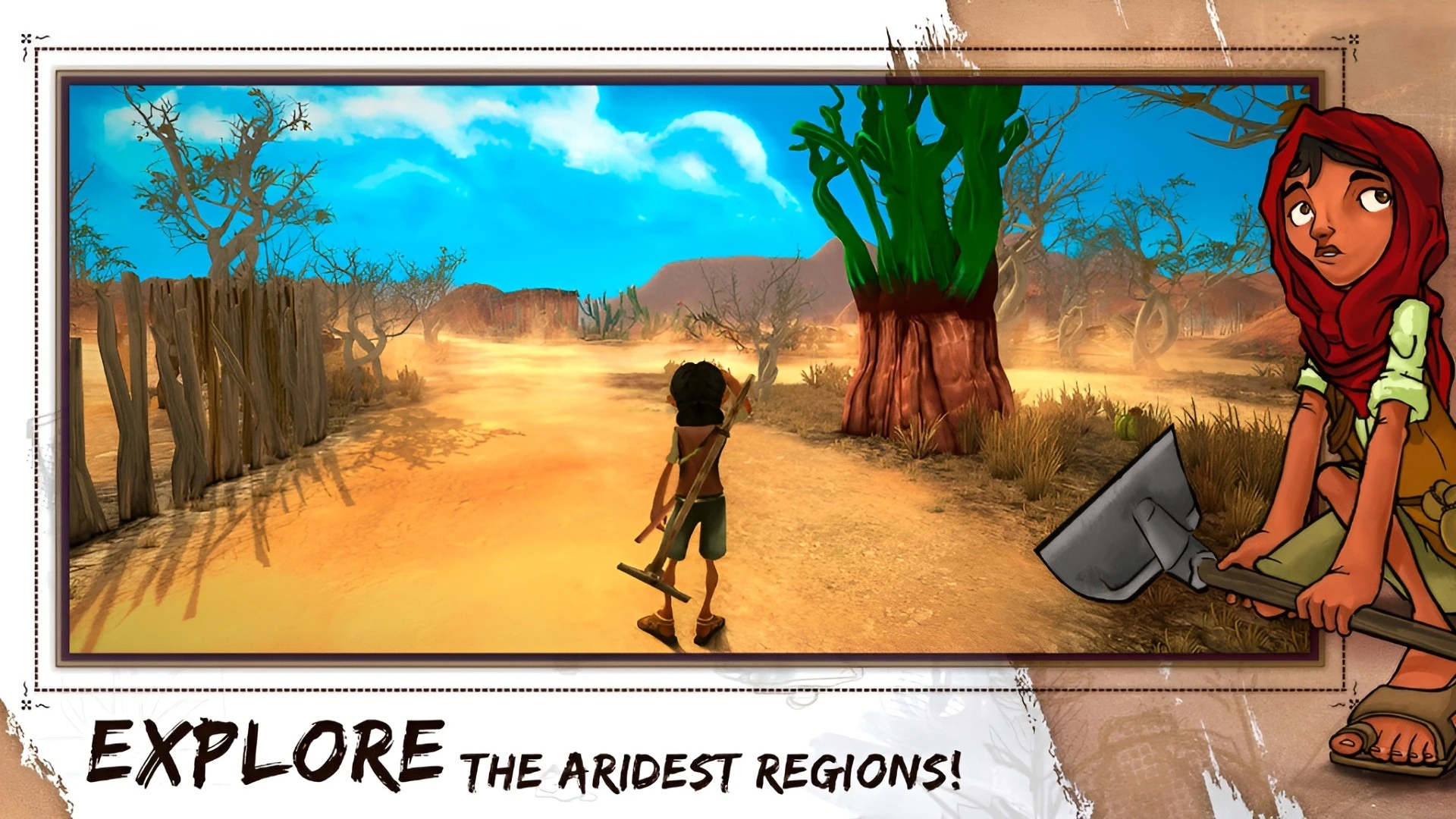 Cícera in the backlands village at the start of her journey — ARIDA: Backland's Awakening