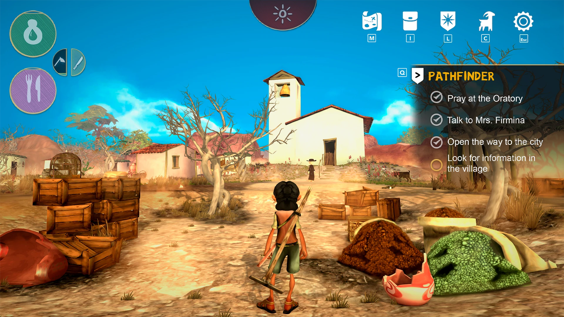 Crafting interface: using backlands tools — ARIDA: Backland's Awakening