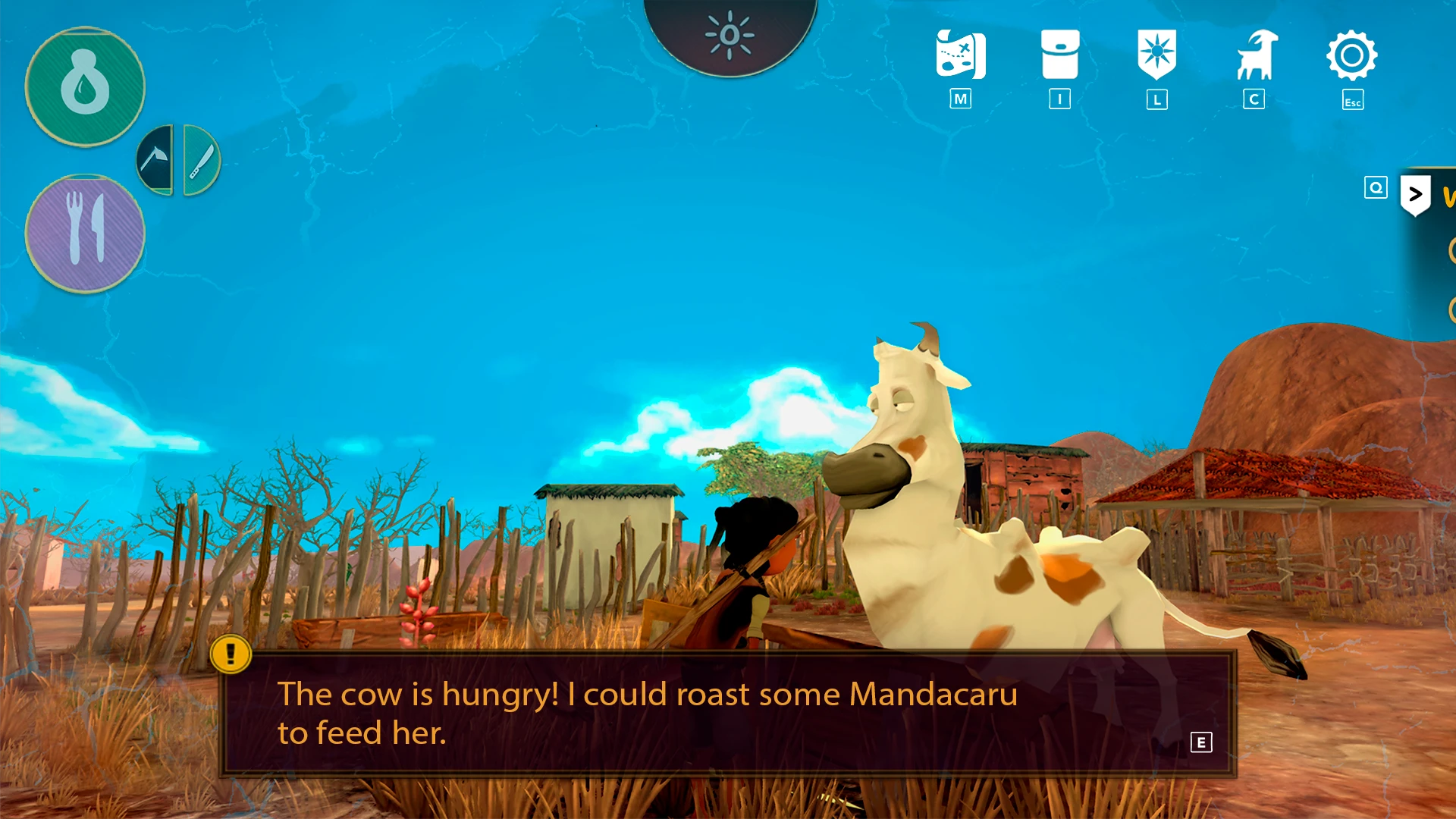 The arid backlands landscape and drought scenery — ARIDA: Backland's Awakening